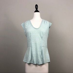 Rebecca Taylor Mint Slub Knit Top